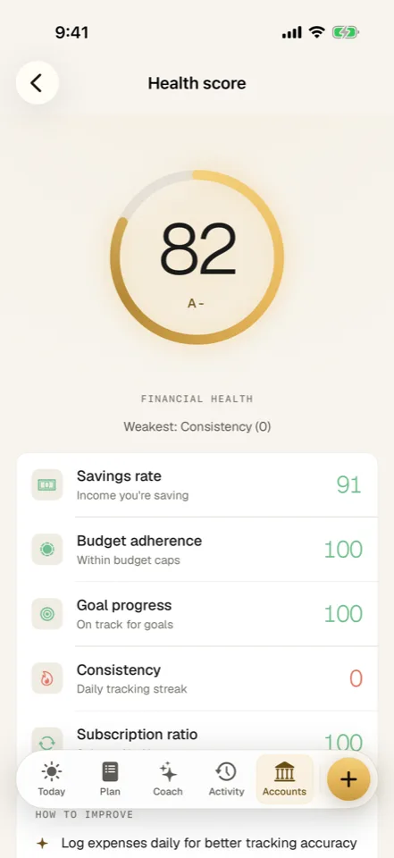 Vault: Review the picture. App preview with example content. In development.